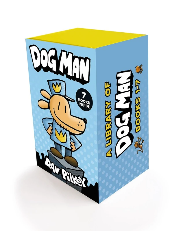 A Library of Dog Man (books 1-7 in the blockbuster bestselling series that kids adore!)