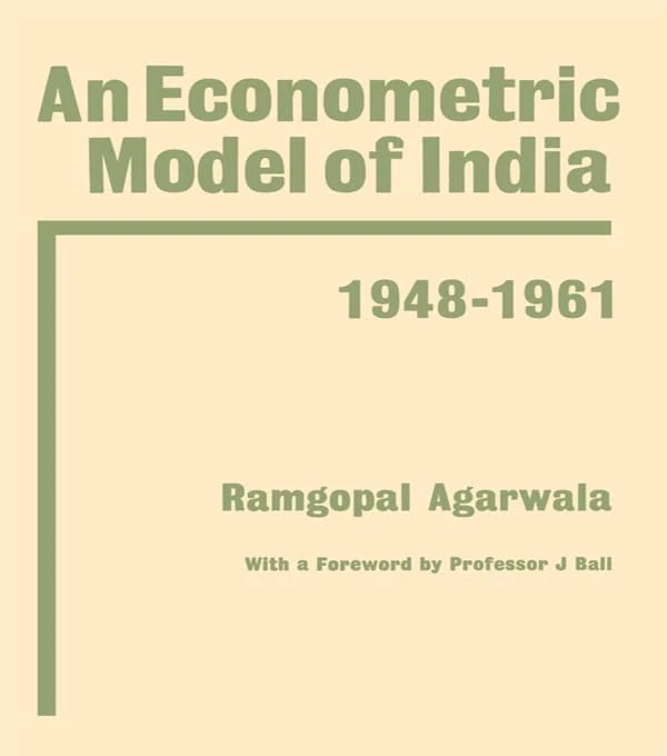 Routledge Econometric Model of India - Business History Book