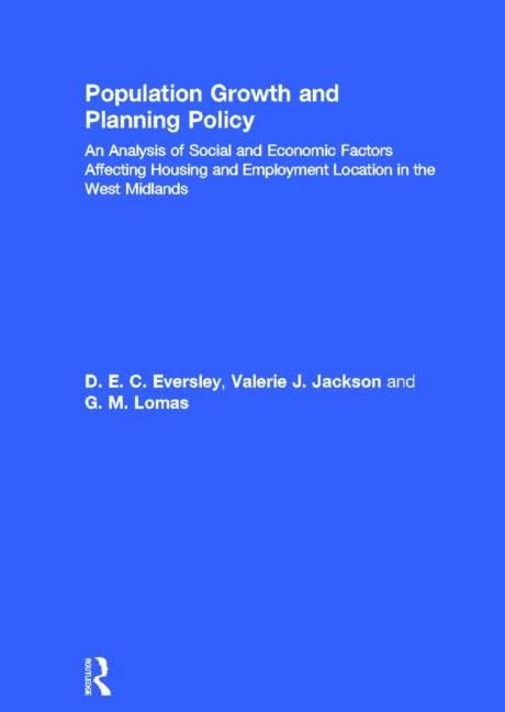 Routledge - Population Growth and Planning Policy Book