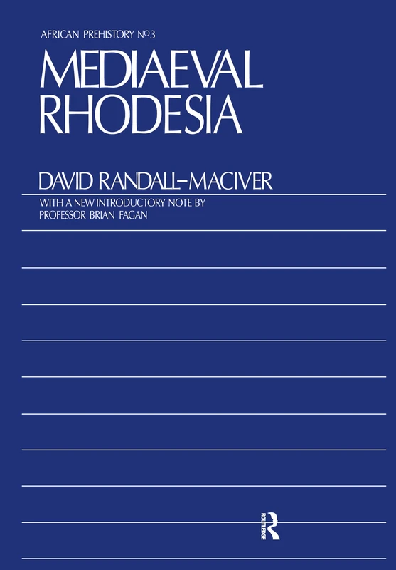 Routledge Medieval Rhodesia - Archaeological History Book - Image 1