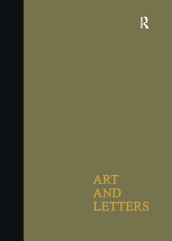 Art & Letters July-Winter 1918: 2 Volumes