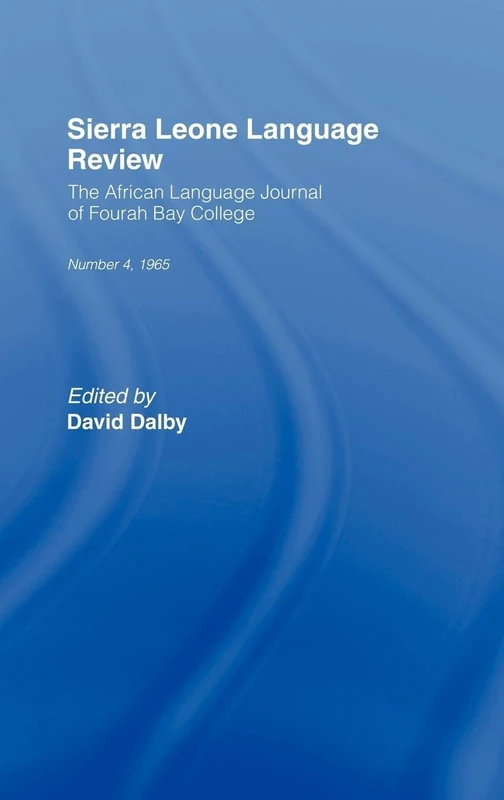 African Language Review: The African Language Journal of Fourah Bay College: 4 - Image 1