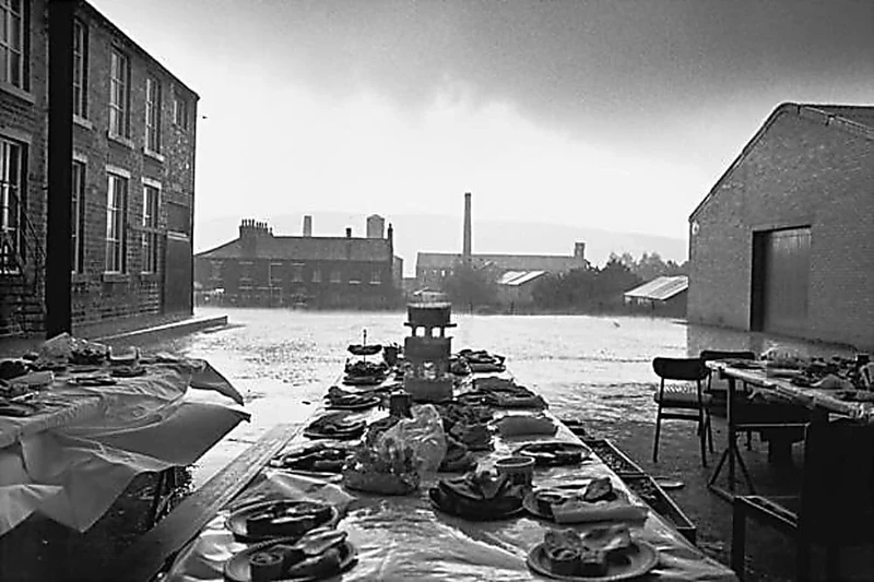 Jubilee Street Party, Elland, Yorkshire,1977: from 'Bad Weather' - Image 1