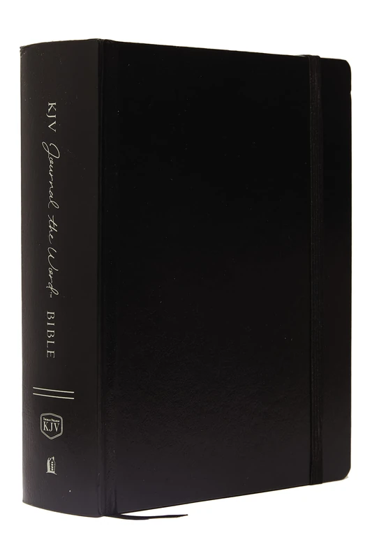 KJV Large Print Bible, Journal the Word, Reflect, Journal or Create Art Next to Your Favorite Verses (Black Hardcover, Red Letter, Comfort Print: King James Version, Holy Bible)