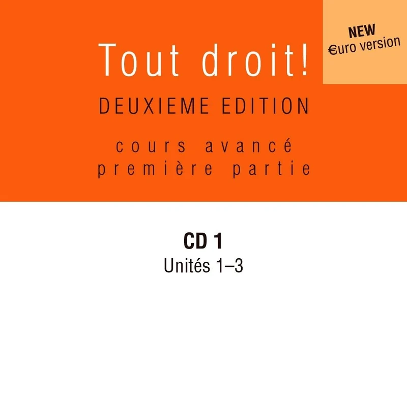 Tout Droit! Deuxième édition CD AUDIO