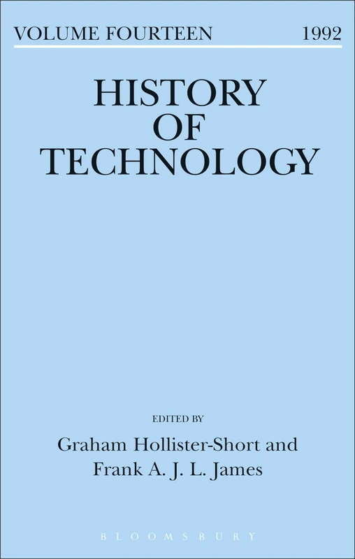 History of Technology: 1992: Vol 14 (History of technology series)