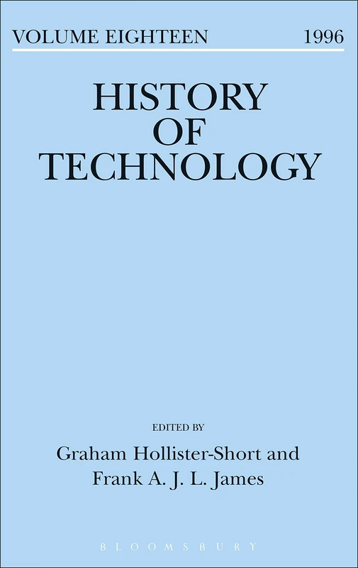 History of Technology Volume 18: 1996 (History of technology series)