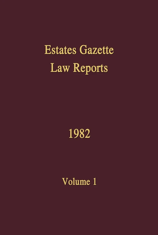 EGLR 1982: 1 (Estates Gazette Law Reports)