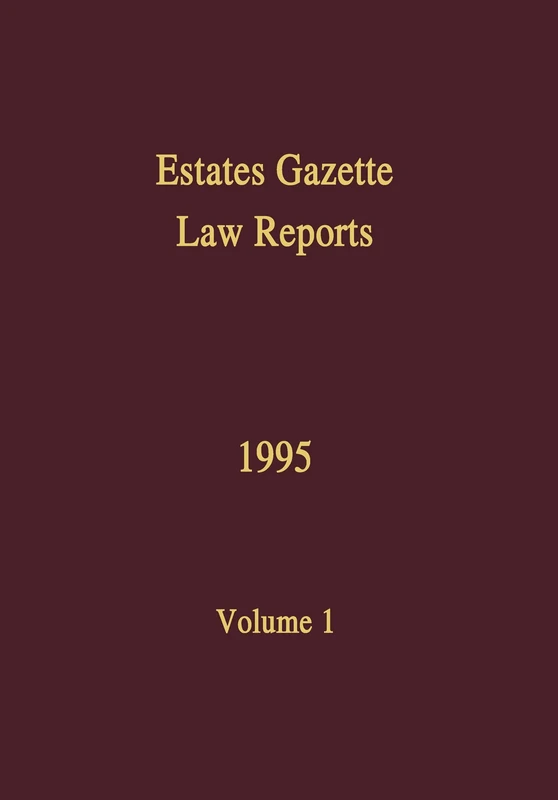 EGLR 1995: 1 (Estates Gazette Law Reports)