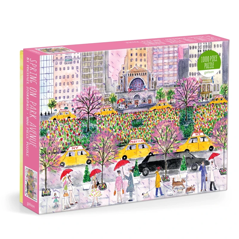 Galison Michael Storrings Spring on Park Avenue 1000 Piece Puzzle - Image 1