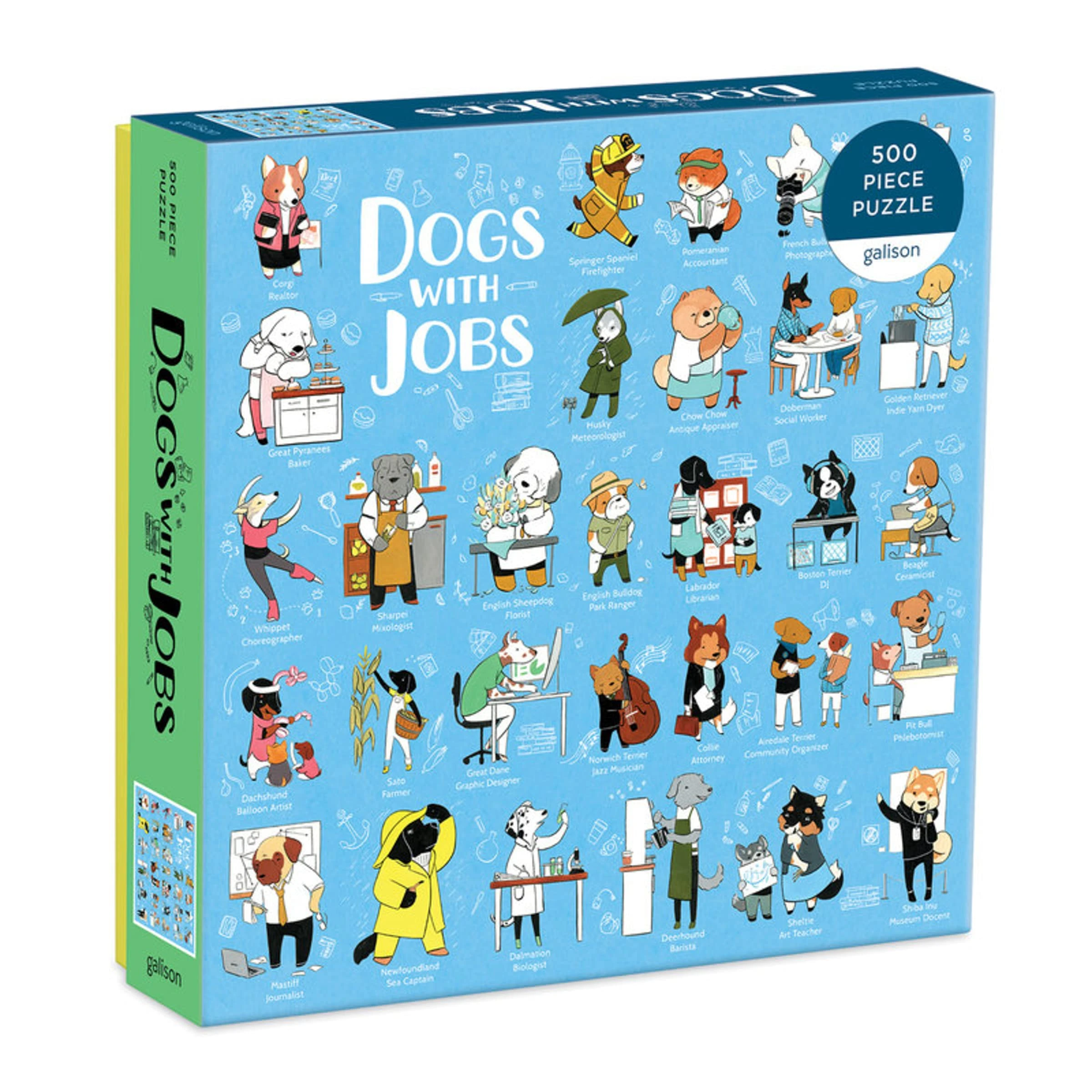 Dogs With Jobs 500 Piece Puzzle, 20 x 20", 508 x 508 mm