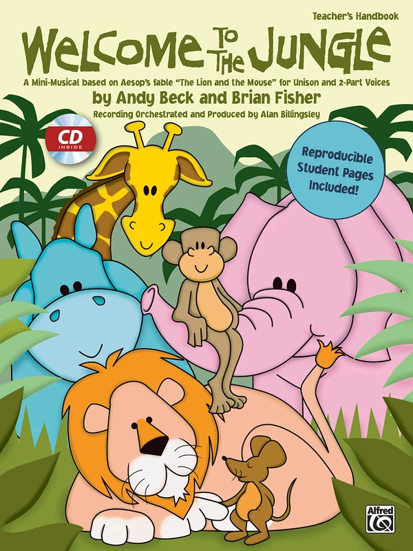 Welcome to the Jungle: A Mini-Musical based on Aesop's Fable """"The Lion and the Mouse"""" for Unison and 2-Part Voices (Kit) (Book & CD) - Image 1