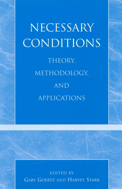 Necessary Conditions: Theory, Methodology and Applications - Image 1