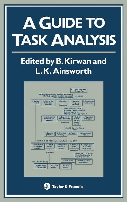 A Guide To Task Analysis: The Task Analysis Working Group