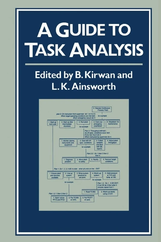 A Guide To Task Analysis: The Task Analysis Working Group