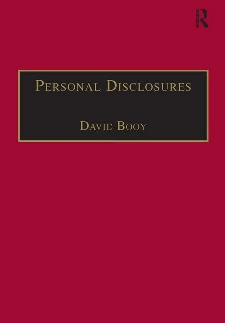Personal Disclosures: An Anthology of Self-Writings from the Seventeenth Century (The Early Modern Englishwoman, 1500-1750: Contemporary Editions)