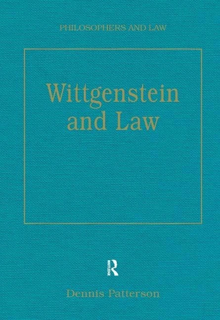 Wittgenstein and Law (Philosophers and Law) - Image 1