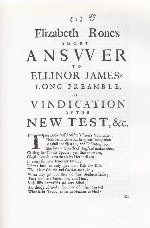 Miscellaneous Short Poetry, 1641-1700