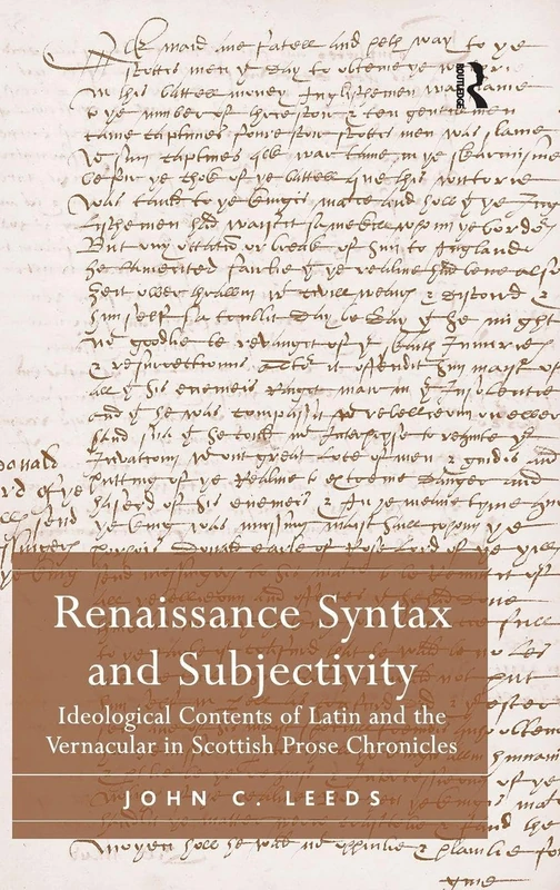 Routledge - Renaissance Syntax and Subjectivity Book
