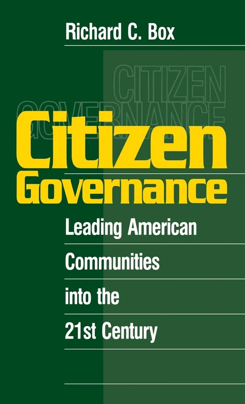 Sage Publications Citizen Governance - US Politics Book