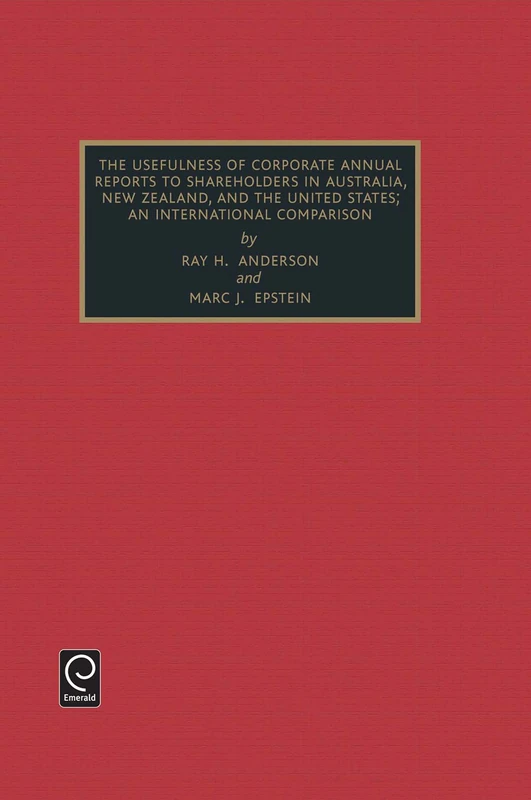 Usefulness of Corporate Annual Reports to Shareholders in Australia, New Zealand and the United States: An International Comparison: 4 (Studies in Managerial and Financial Accounting, 4) - Image 1
