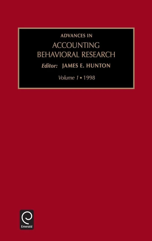 Advances in Accounting Behavioral Research: Vol 1