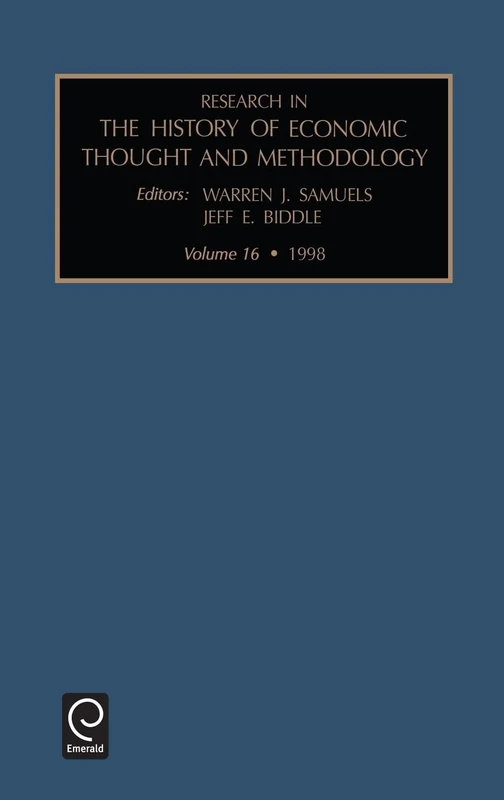 Research in the History of Economic Thought and Methodology: Vol 16