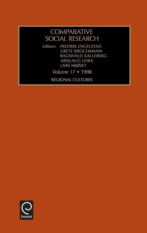 Regional Cultures: 17 (Comparative Social Research, 17)