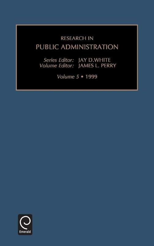 Research in Public Administration: Vol 5