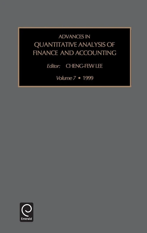 Advances in Quantitative Analysis of Finance and Accounting: Vol 7
