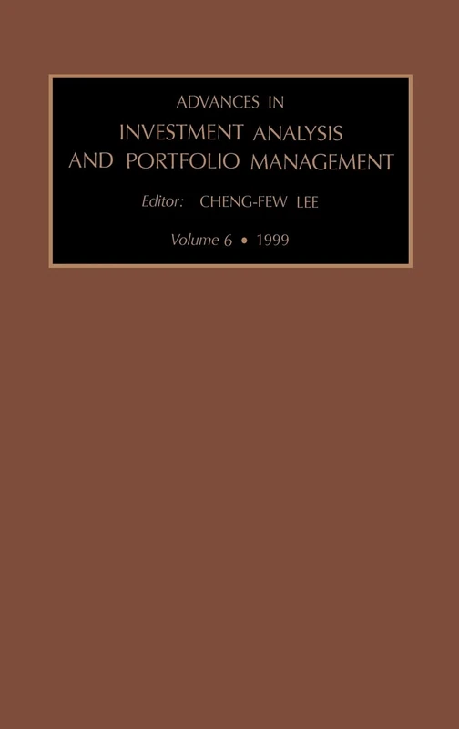 Advances in Investment Analysis and Portfolio Management (Volume 6): Vol 6 - Image 1
