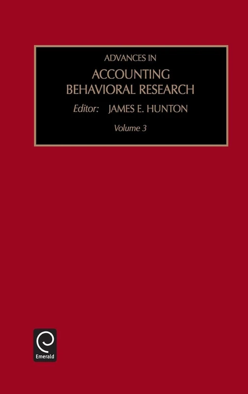 Advances in Accounting Behavioral Research: Vol 3
