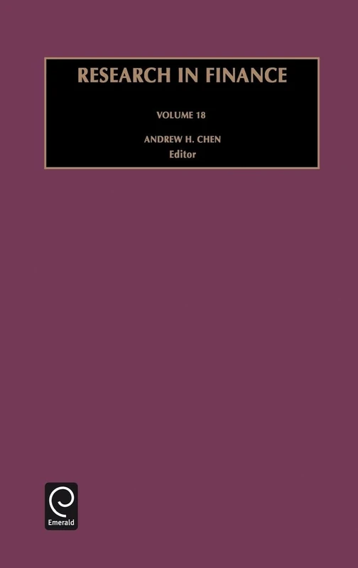 Research in Finance: A Research Annual: 18