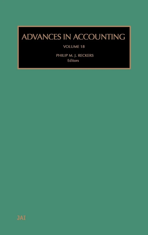 Advances in Accounting (Volume 18)