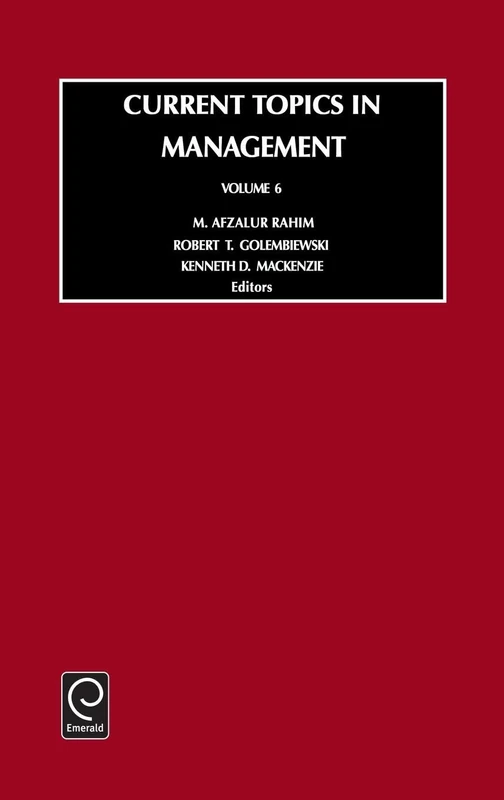 Current Topics in Management: Vol 6