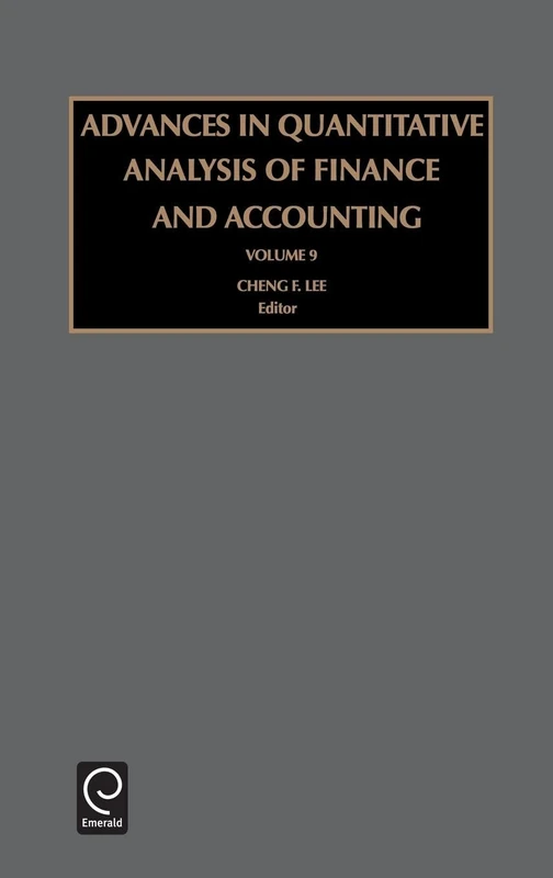 Advances in Quantitative Analysis of Finance and Accounting: Vol 9