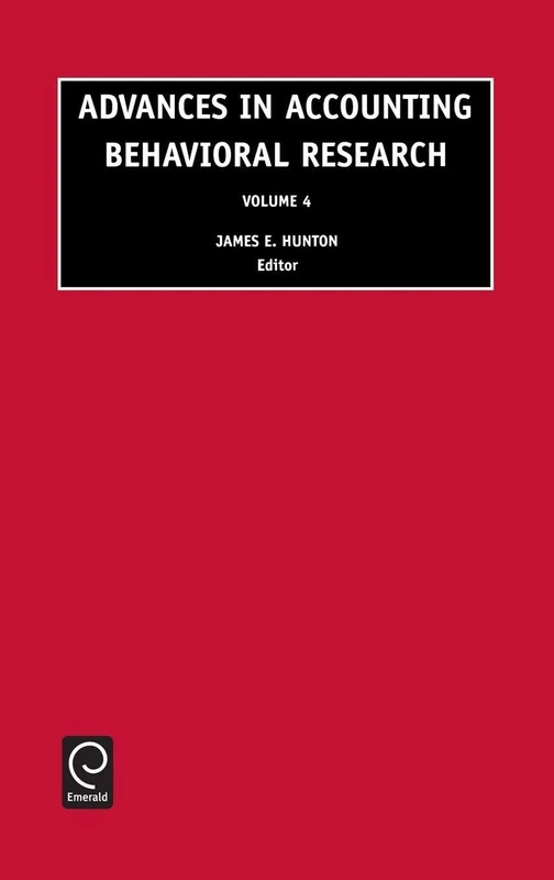 Advances in Accounting Behavioral Research: 4