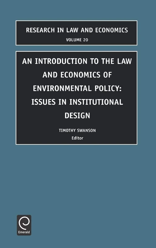 Jai Press Introduction to Law and Economics of Environmental Policy - Image 1