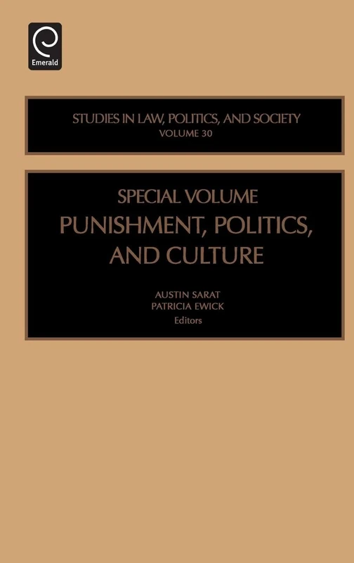 Punishment, Politics and Culture: 30 (Studies in Law, Politics, and Society, 30)