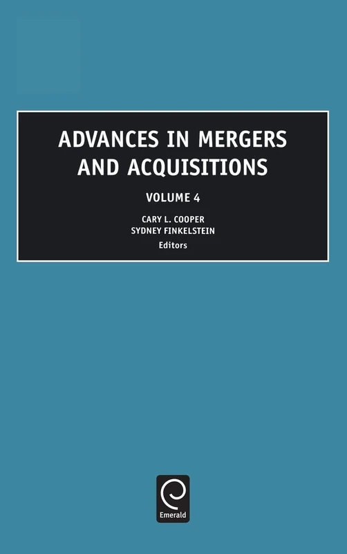 Advances in Mergers and Acquisitions: 4