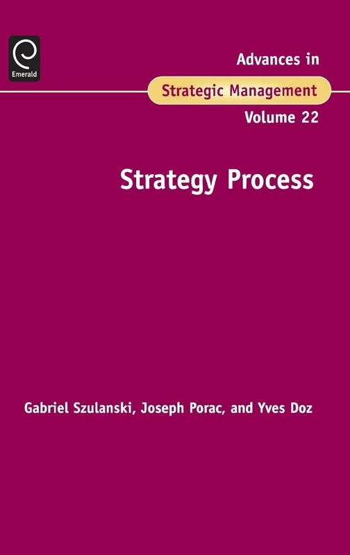 Strategy Process: 22 (Advances in Strategic Management, 22)