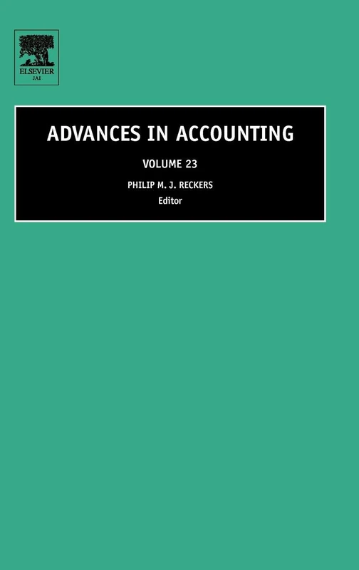 Advances in Accounting, Volume 23