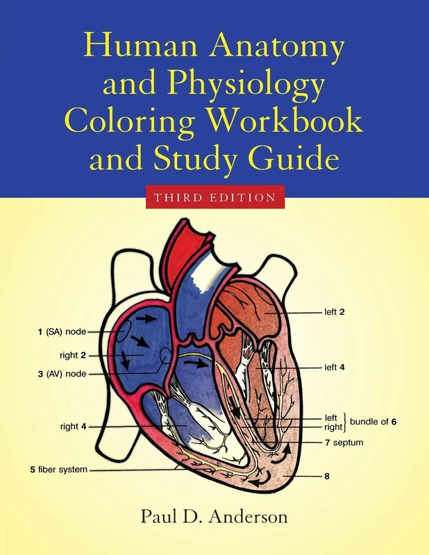 Human Anatomy and Physiology Coloring Workbook and Study Guide: With Images from the National Library of Medicine's Visible Human Project