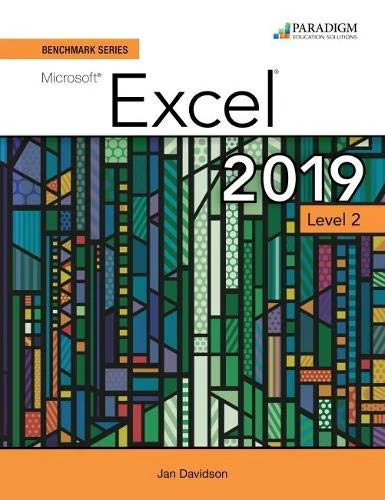 Microsoft Excel 2019 Level 2 Workbook and eBook - Benchmark