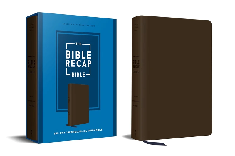 Bible Recap 365-Day Chronological Study Bible, The (Brown): English Standard Version - Imitation Leather
