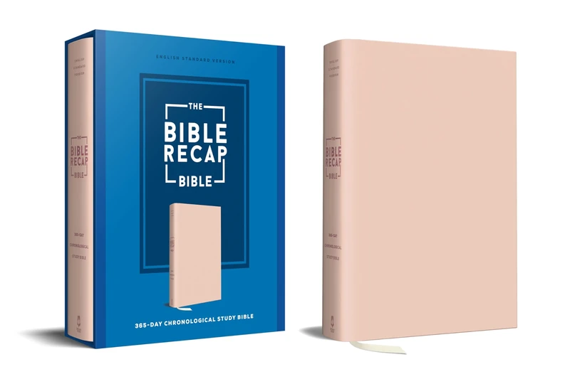 Bible Recap 365-Day Chronological Study Bible, The (Pink): English Standard Version - Imitation Leather, Pink