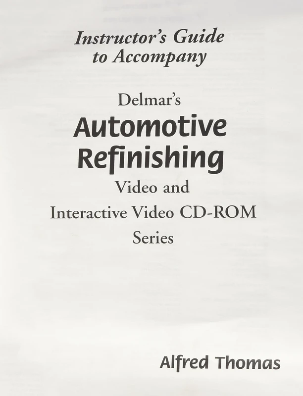 Automotive Refinishing Series Set 2