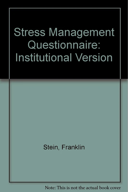 Stress Management Questionnaire: Institutional Version - Image 1