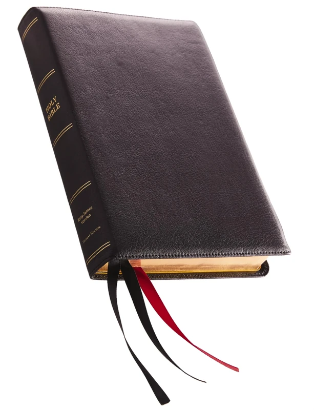 KJV Holy Bible: Giant Print with 53,000 Cross References, Black Premium Goatskin Leather, Premier Collection, Comfort Print: King James Version: Holy Bible, King James Version