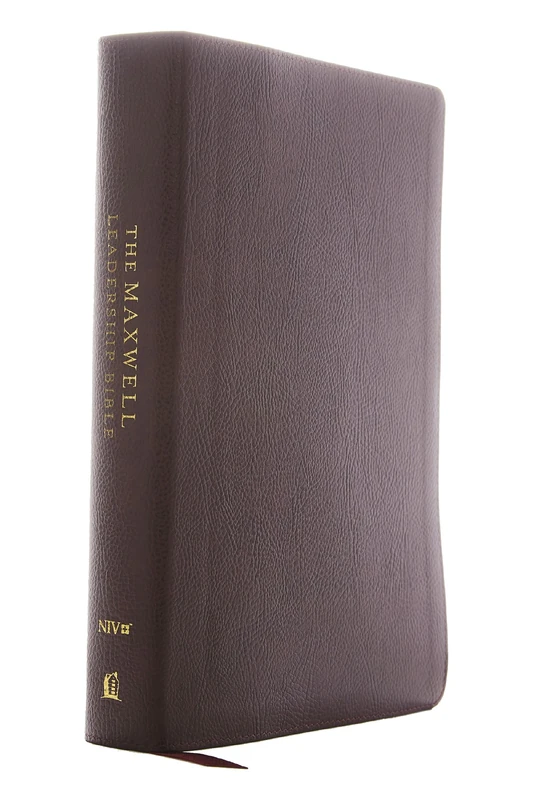 Niv, Maxwell Leadership Bible, 3rd Edition, Premium Bonded Leather, Burgundy, Comfort Print - Image 1